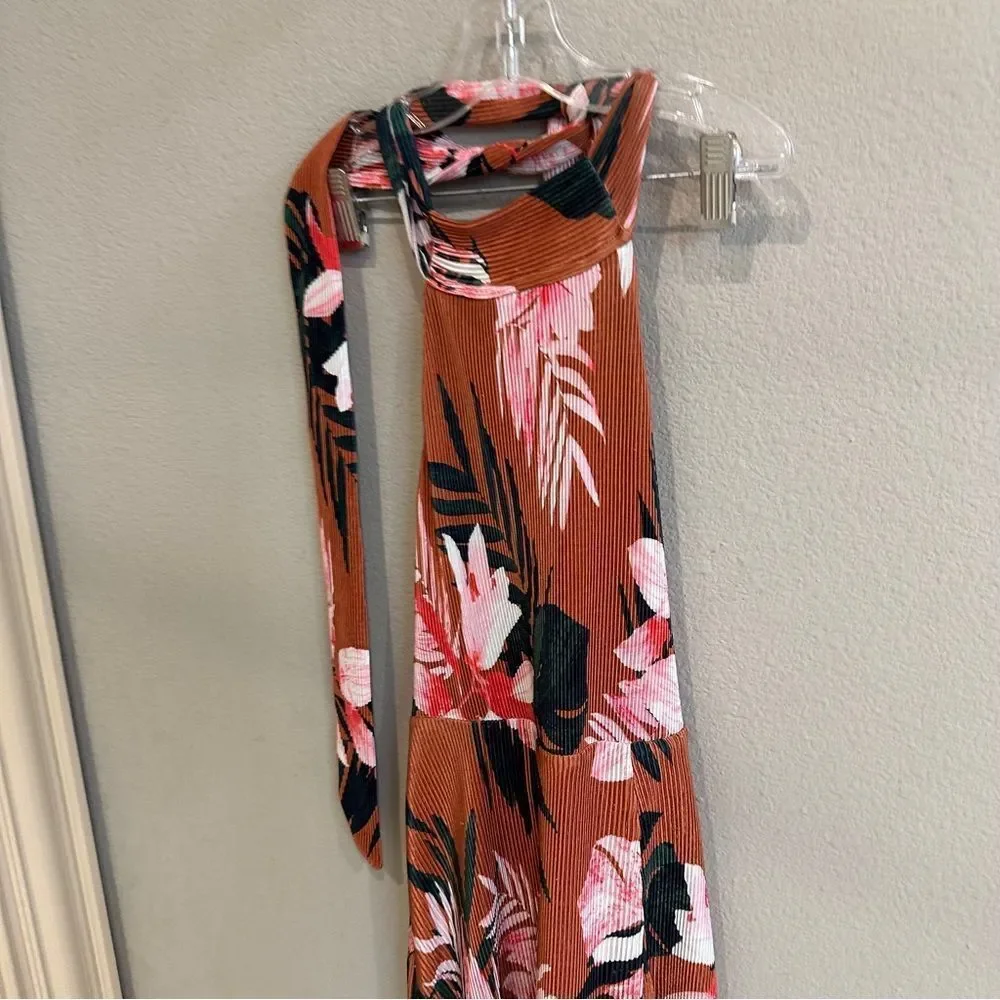 Camila Coelho | XS | Cassy Midi Dress Floral Tropics summer beach halter dress - Picture 6 of 13